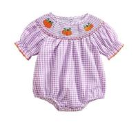 Générique Bébé Halloween Bodysuit Combinaison d'halloween pour Nouveau-né Mon 1er Barboteuse Ensemble Citrouille Nœud Papillon Garçon Chauve-Souris Survêtement