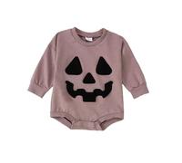 Générique Bébé Halloween Bodysuit Costume Bebe Garcon Fille Tenue pour Unisexe Citrouille Sourire Tenues Enfant Barboteuse Moufles Garçon Chauve-Souris Survêtement