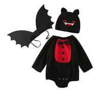 Générique Bébé Halloween Chauve-Souris Costume,Ensemble pour Enfant Coloré Déguisemen Tenue Déguisement Fête et Spectacle Cosplay Photographie Garçons de 3 9 Ans