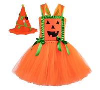 Générique Bebe Halloween Deguisement, Deguisement Halloween Fille Qui Fait Peur Robe De SorcièRe 10 Ans Fille Costume De SorcièRe pour DéGuisement Citrouille pour Carnaval Ou FêTe à ThèMe