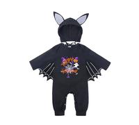 Générique Bebe Halloween Deguisement Garcon Fille Mes Premières Tenues D'Halloween Unisexe 3-24 Mois Enfant Chauve Souris Déguisement 4 Ans Costume Chapeau 0-24 Mois Cadeau (Violet-b,3-6 mois)