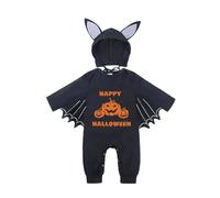Générique Bebe Halloween Deguisement Mes Premières Tenues D'Halloween Unisexe 3-24 Mois Costume Chauve-Souris Pour Bébé 3 Déguisements Bébés Tenue Fille Chauve Souris (1-Le noir1,3-6 mois)