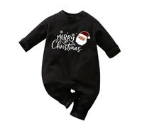 Générique Bébé Noëls Dors-Bien bébés Boutons Double Sens et Rigolo imprimé Noel, Pyjama noël bébé, Bebe Garcon Pyjamas Garcon Filles, VêTements Ensemble Chaud D'NoëL, Confortable Combinaisons 3 Mois