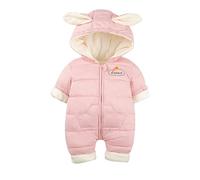Générique Bébé Polaire Combinaison De Neige Enfant Jumpsuit Automne Hiver Manches Longues Chaud Barboteuses Pyjamas Vêtements pour Nouveau-né Ours Pyjama Body