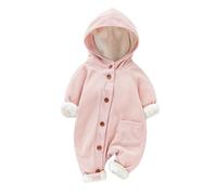 Générique Bébé Polaire Combinaison De Neige Hiver Chaud Pyjama Manteau d'hiver Vetement Bebe Mignon Fille Barboteuse Pilote Capuche Garçon 3-6 Mois