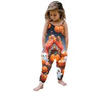Générique Bébé Salopette Halloween Nouveau- Né Unisexe Barboteuse Bebe Costume chauve-souris Vêtement Imprimé Citrouille Déguisement Grenouillères Cosplay Vêtements d'Halloween