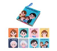 Générique Bébé Tissu Livre Jouet sensoriel Livres bébé Jouet Portable préscolaire Apprentissage Jouets Montessori Jouets pour bébés 6 à 12 Mois