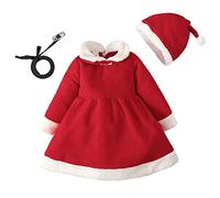 Générique Bébés Filles Noël Tutu Jolie Robe, Tenue De Noel My 1st Christmas Romper Bodysuit Costume de Noël Pull Noel Bebe Robe Fille | Anniversaire Soirée Tulle Robe1-2 Ans
