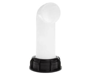 Générique Bec De Vidange avec Ecrou IBC, Buse De RéServoir Deau Valve 1000l IBC Rallonge De Cuve, Raccords De Valve De Capuchon De Robinet De Buse De Bec De Drainage D'extension Pratique Et Durable