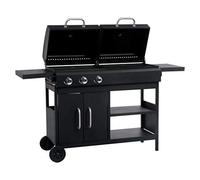 Générique becue Gril Combo à gaz et au Charbon avec 3 brûleurs,Maison & Jardin,Arts de la Table & Arts culinaires,Électroménager de Cuisine,becues,Noir,36.82kg,47388
