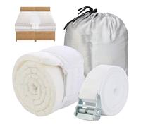 Générique Bed Bridge - 78.7 inch Mattress Connector Kit | Fabric Foam Cotton - Split King Gap Filler with Secure Extension Strap, Combines Two Twin Beds Together Ideal for Hotel Guest Room & B&B Use.