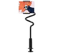 Générique Bed Gooseneck Phone Stand, 360 Degree Adjustable Long Arm Holder, Adorable Clamp Bracket for Laying Down, Treadmill, Nightstand, Pillow and Kitchen Use, 22.1x12.2x1.6 inches