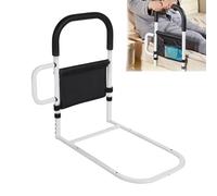 Générique Bed Rails for Seniors - Portable Fall Guard for Elderly Adults for Night Safety | Steel Frame, Adjustable Height Handle, Anti Slip Base Support Armrest Assist Bar for Home Bedroom Care