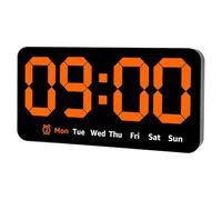 Générique Bedroom Alarm Clock, Electric Digital Bedside Clock with USB Charging, Loud Alarm, Battery Backup, Adjustable Brightness and Volume, Temperature Display, Snooze Function