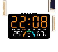 Générique Bedroom Digital Clock, Date Display and Comfort Indicator, Wall Mount Clock for Heavy Sleepers, Adults, Children, Home, Office, Hotel, Dorm