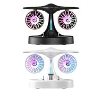 Générique Bedside Fan Rechargeable Portable Misting With Lights | Personal Small Fans For Bedroom For Bedroom Living Room Office School Summer Travel Camping Vacation Picnic Trip