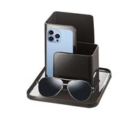 Générique Bedside Table Organizer - Storage Basket Box Desk Organizers with Compartments Remote Control, for Glasses, Pen, Scissors, Glue