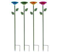 Générique Bee Watering Station - Metal PP 64x8cm | Honeybee Feeders 4 Pieces, Weatherproof Beekeeping Supplies | Outdoor Yard Lawn Courtyard Apiary Farms Patio Landscaping for Bees