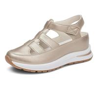 Générique Beelovy Orthopedic Sandals for Women, Women’s Soft Adjustable Sandals, Hook & Loop, Comfort Fit for Wide & Narrow Feet (Golden,39)