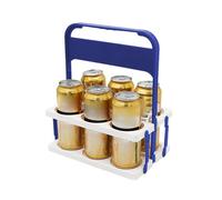 Générique Beer Bottle Holder Carrier, Colorful Drinking Organizer Holder, Foldable Mix-Up Color Beer Basket, Portable Storage for Outdoor, Barbecue, Dining Room, Hotel, and Home Use