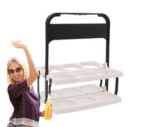 Générique Beer Bottle Holder Carrier, Colorful Drinking Organizer Holder, Foldable Mix-Up Color Beer Basket, Portable Storage for Outdoor, Barbecue, Dining Room, Hotel, and Home Use