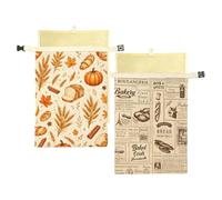 Générique Beeswax Bread Bags 2 Pack 43cm Reusable Food Grade Storage