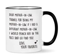 Générique Being Your Son In Law Seems Like Gift Enough Funny Coffee Mug, 11oz Accent Coffee Mug, One-piece Customization Available (1PC,F)
