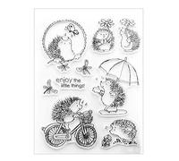 Générique Belle Cyclisme hérisson Silicone Clair Tampon Bricolage Scrapbooking Carte Album décor Bricolage personnalisé PVC Joint environnemental Timbre Outil