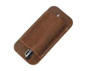Générique Belt Knives Sheath 4.65x2.24 Inches | Leather Compact Draw Knives,Vintage Accessories Case, Holder, Pouch For Men, Him, Father Family Friends