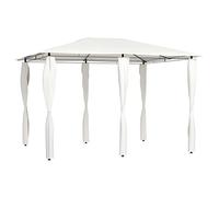 Générique Belvédère avec revêtement de poteaux 3x4x2,6 m Crème 160 g/m²,Auvents & abris,25KG-313611