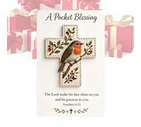 Générique Bénédiction d'Oiseau de Poche,Chrétienne Portable Artisanale,Carte Oiseau Avec Message Positif Religieux | Pour Adultes Adolescents Amis Famille Extérieur Voyage Camping Randonnée