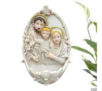 Générique Bénitier Mural Décoration Murale d'art Religieux en Résine 3D | Bénitiers pour la Maison pour Thanksgiving Jour Férié Fête d'Anniversaire Bureaux Maison Pièce Porte Arbre École Dortoir