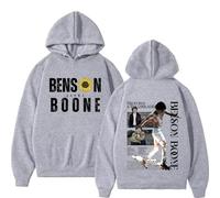 Générique Benson Boone Sweat À Capuche pour Hommes Et Femmes, Hauts Décontractés, Surdimensionnés, Pulls Streetwear (5 M)