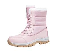 Générique Bequeme und warme Skistiefel für Damen in großer Größe mit mittlerer Wade Grosses Bottes Noires Pour Femmes (40)