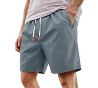Générique Bermuda Cargo Homme Short DéContracté LéGer D'éTé Homme Respirant Confortable pour RandonnéE Taille éLastique Tissu Doux (Gy2, XXXL)