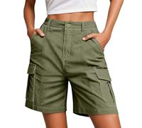 Générique Bermuda Donna Estivi Cargo Pantaloncini Vita Elastica Leggeri Escursionismo Casual Esterno Asciugatura Rapida Pantaloni Corti per Viaggi Escursioni Con 4 Tasche