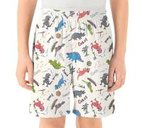 Générique Bermuda Enfant Garçon, Short Sport Décontracté pour Garçon avec Imprimé Dinosaure - Vêtement Enfant Confortable Idéal École et Plein Air de 2 à 14 Ans