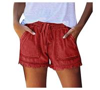 Générique Bermuda Femme Jean Elastique Short Été Taille Basse Jeans Leopard Vintage en Grande Mini Raspail sans Manches pour Stretch Pantalon Court D'été Sexy Femme, Haute, Vetement Gainant
