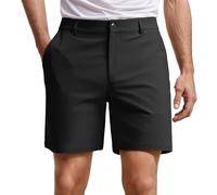 Générique Bermuda Homme Cargo Coton - Short Cargo Homme Beige - Short Décontracté pour Homme Extensible 18 Cm avec 4 Poches Et Léger