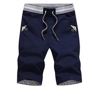 Générique Bermuda Homme Léger Été Shorts De Travail Court avec Poches Taille Elastique L'été Short Cargo Coupe Classique Grandes Tailles Disponibles Homme