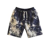 Générique Bermuda Homme Tissu à Motif Imprimé pour Séjour Resort et Plage Style Décontracté et Coloré Short Confortable pour Activités Estivales(Blue, XL)