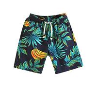 Générique Bermuda Homme Tissu à Motif Imprimé pour Séjour Resort et Plage Style Décontracté et Coloré Short Confortable pour Activités Estivales(Green, XL)
