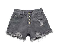 Générique Bermuda Jean Femme Taille Basse Short en À Perles De Course Shorts Et Bermudas Grande Denim pour Femmes Randonnée Raspail Mini Elastique Jeans Leopard Vintage Shorty Blanc Large