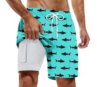 Générique Bermuda Sweat Shorts Short pour Homme Hawaïen Motif Mer Plage Confortable Respirant Été Nouveau Séchage Rapide Léger Ample Quotidien Polyvalent Tendance Short De Gardien De But Bermuda