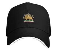 Générique Berretto Da Baseball Unisex - 55-59 Cm Cappello Regolabile | in Saia Con Stampa Leone, Copricapo Traspirante per Uomo E Donna, Golf, Allenamento, Corsa, Ciclismo, Estate