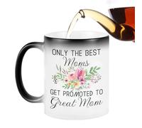 Générique Best Mom Mug - Humorous Creative Text Coffee Mug | World's Best Mum Ceramic | 300ml 9.5x8cm High-Temperature Resistant, Funny Gift From Daughter Son For Mother's Day Birthday Mummy Wife