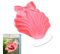 Générique Betta Fish Hammock | Betta Fish Shell Bed, Floating Shell Shaped Suction Cup Pad, for Shrimp Snails Frogs Goldfishes Guppy Koi Reptile Pet Tank Aquariums Area Home