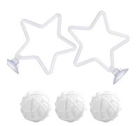 Générique Betta Fish Toys - 2-Piece Aquarium Ring with Suction Cup,Betta Training Rings for Fish Tank - for Play Training Swimming Feeding Entertainment Habitat Keepers