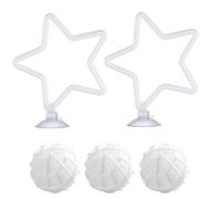 Générique Betta Fish Toys - Aquarium Exercise Rings, Floating Play Circles with Ball Inserts, Fish Activity Equipment with Easy Placement, Habitat Enrichment Supplies for Beginner Keepers