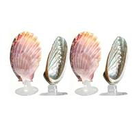 Générique Betta Hammock, Shell Shaped Fish Resting Cave Set, 1.97 inch Aquarium Suction Cup Habitat Decoration, Resting Spot for Betta Shrimp Breeding Aquarium Relaxation Pet Store Use, Easy Install
